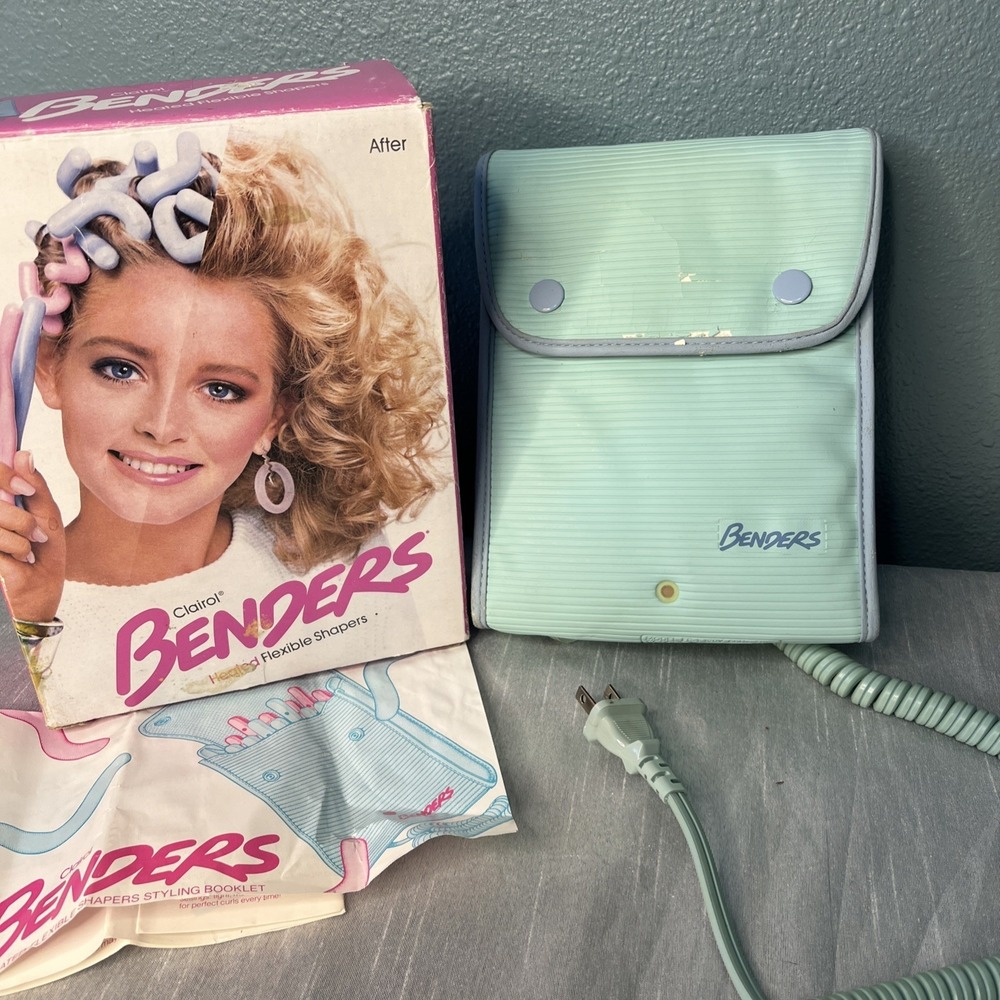 Clairol Benders VTG *Heated Flexible Shapers *Hot Curlers *In Box Tested & Works